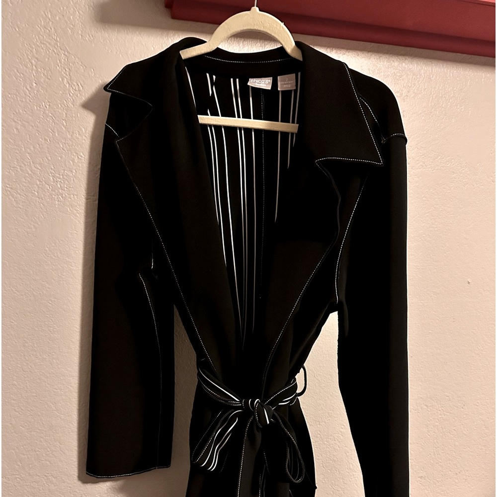 Women’s  Chico Black Traveler Trench Coat